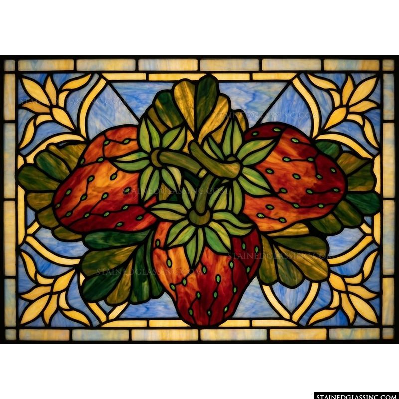 Strawberries in Vibrant Bloom