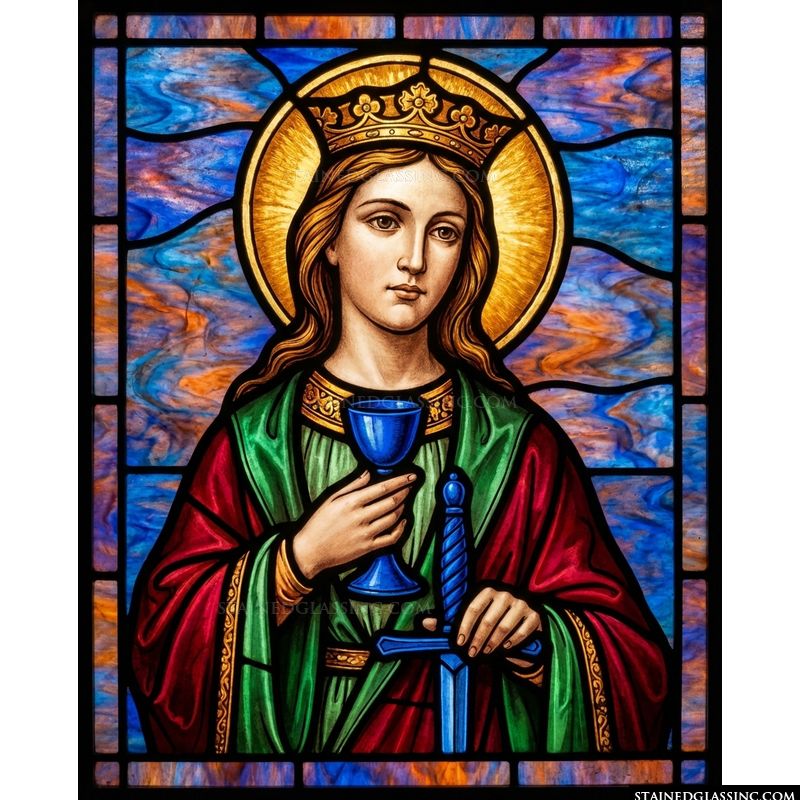 Saint Catherine with Crown and Chalice
