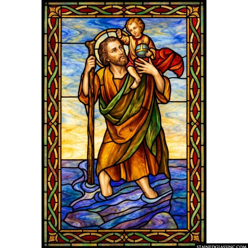Saint Christopher Carrying the Christ Child