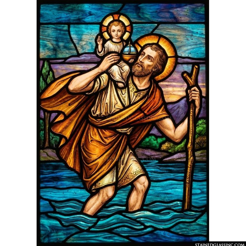 Saint Christopher Carrying the Christ Child