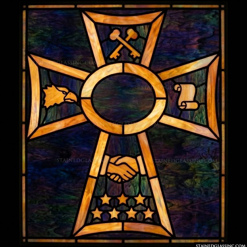 Emblematic Cross with Symbolic Icons