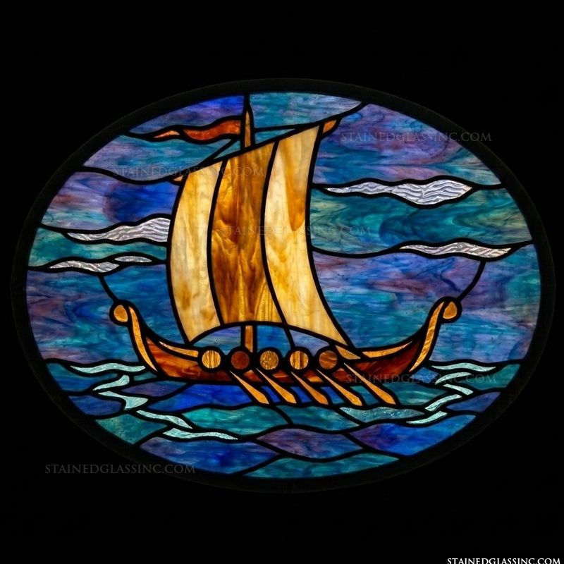 Viking Longship at Sea