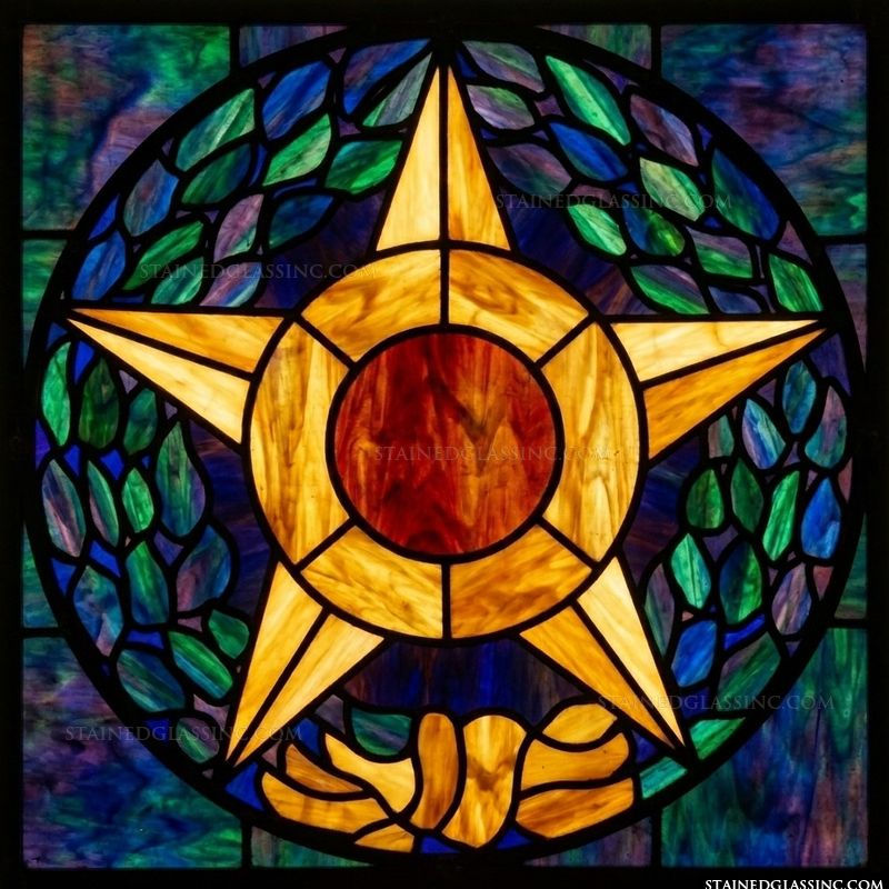 Five-Pointed Star in Golden Light