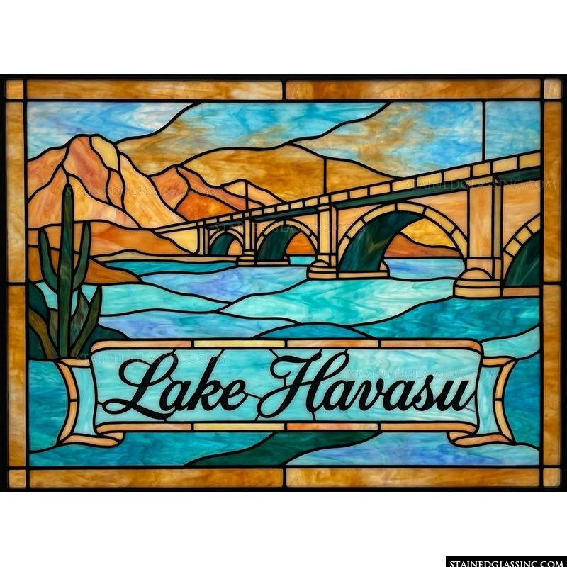 Lake Havasu Bridge and Desert Vista