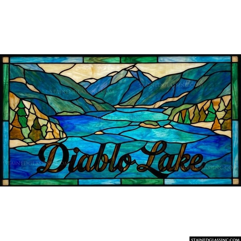 Diablo Lake Mountain Landscape