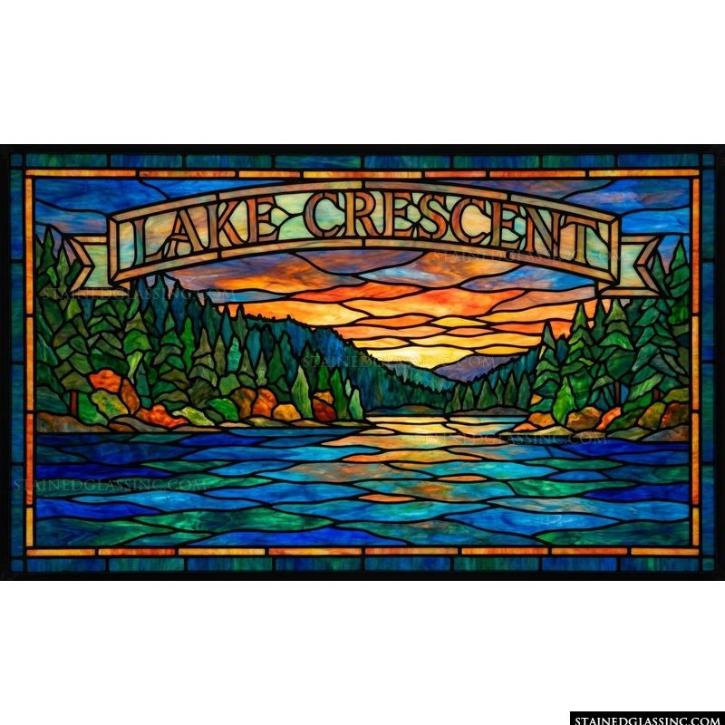 Lake Crescent Sunset Scenic