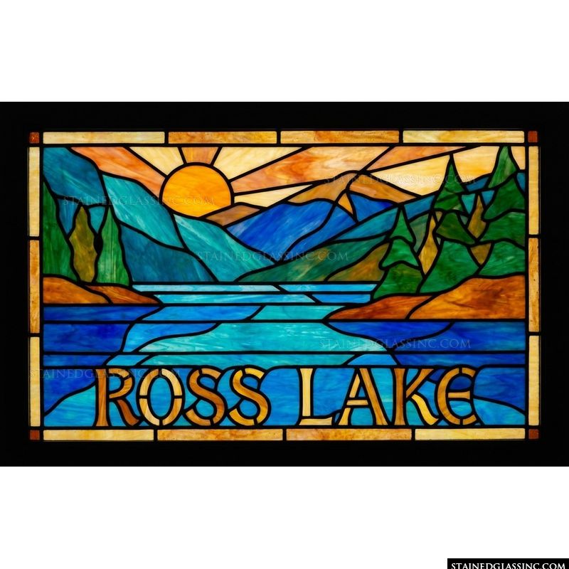 Ross Lake Mountain Landscape