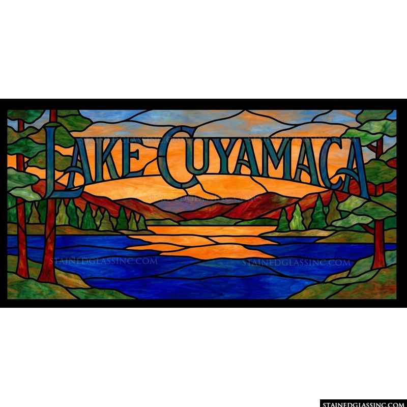 Lake Cuyamaca Sunset Landscape