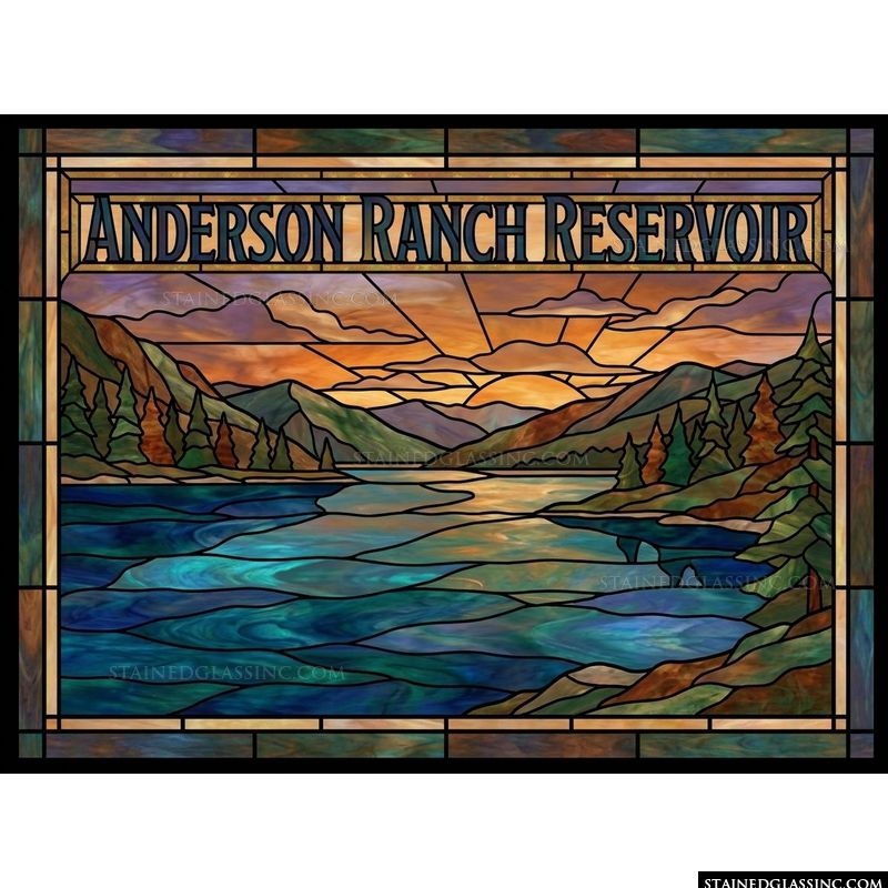 Anderson Ranch Reservoir Scenic Landscape