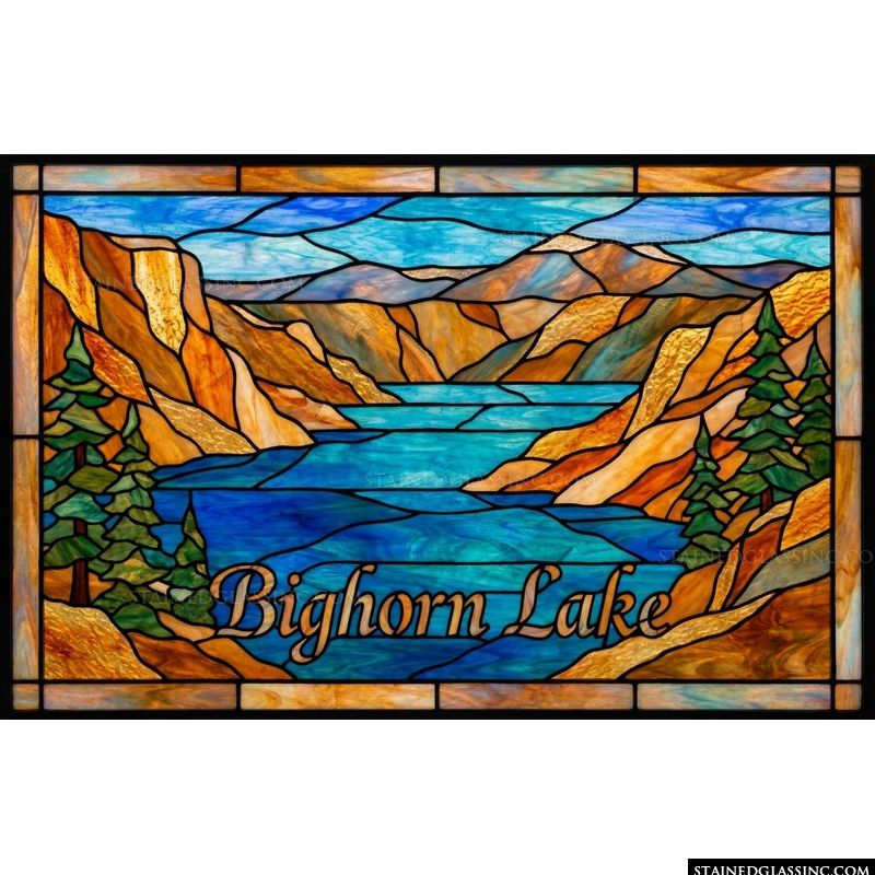 Bighorn Lake Scenic Landscape