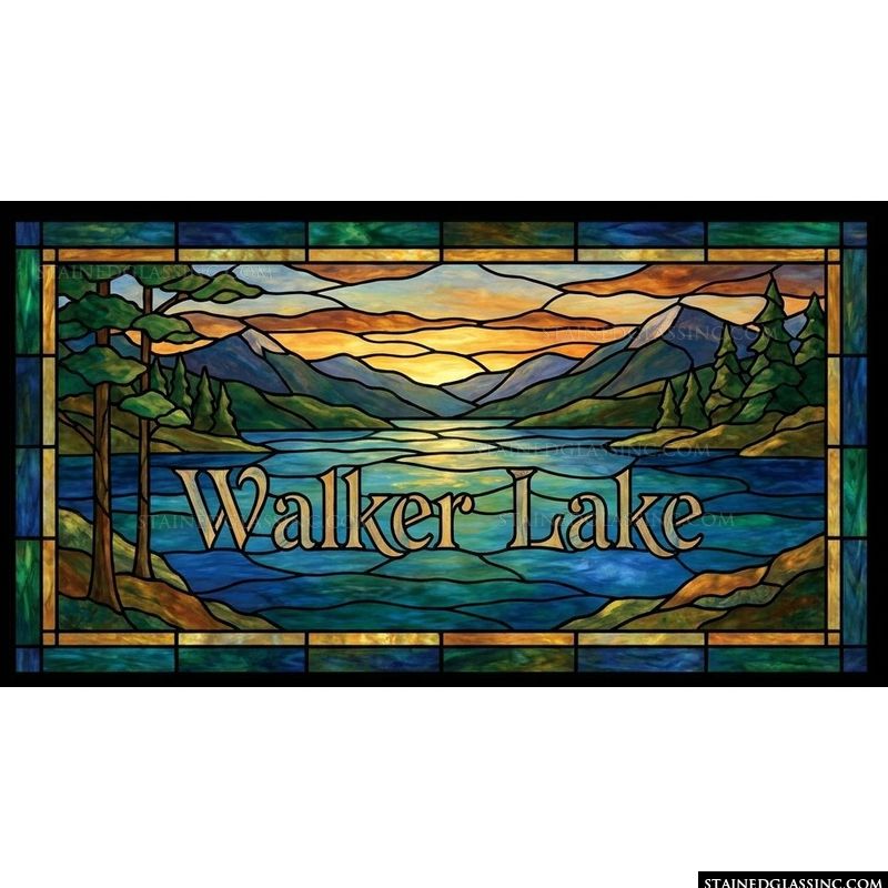 Walker Lake Mountain Sunset