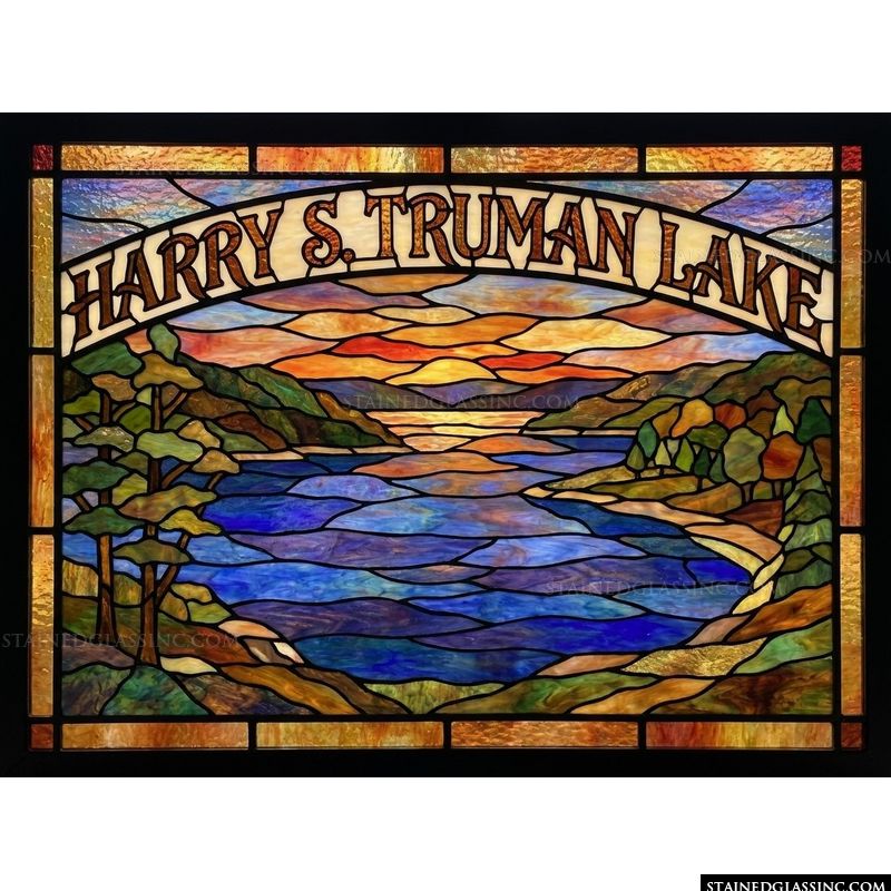Harry S. Truman Lake Sunset Landscape