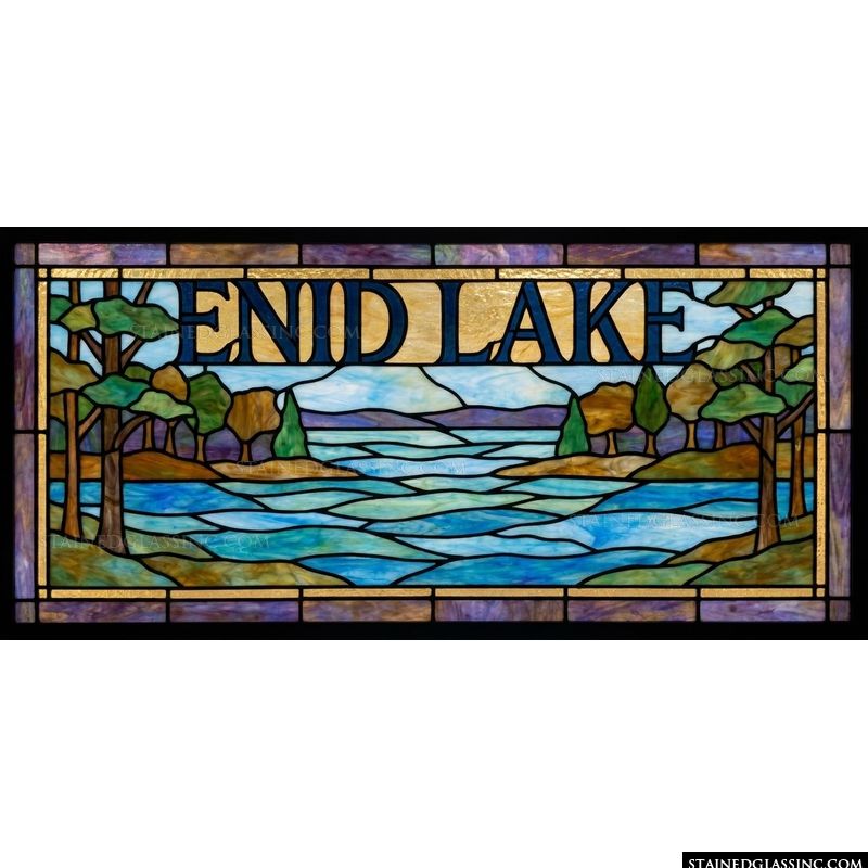 Enid Lake Scenic Landscape