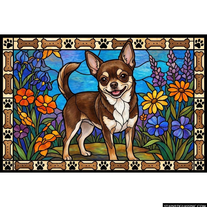 Chihuahua in a Sunny Garden