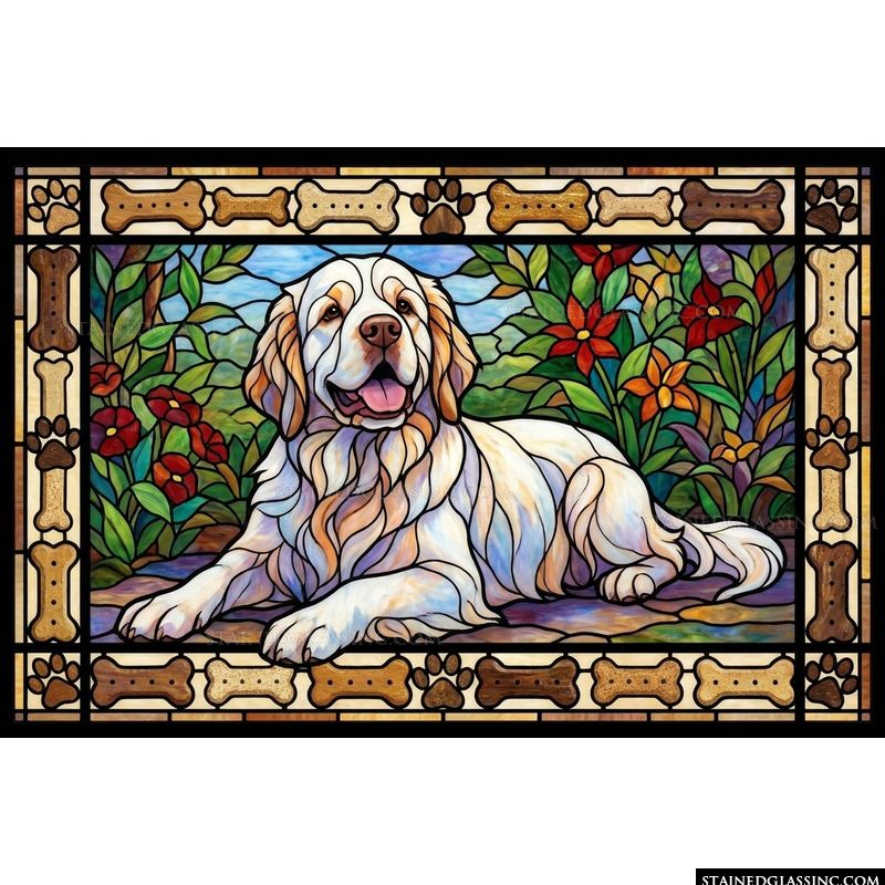 Golden Retriever in the Garden