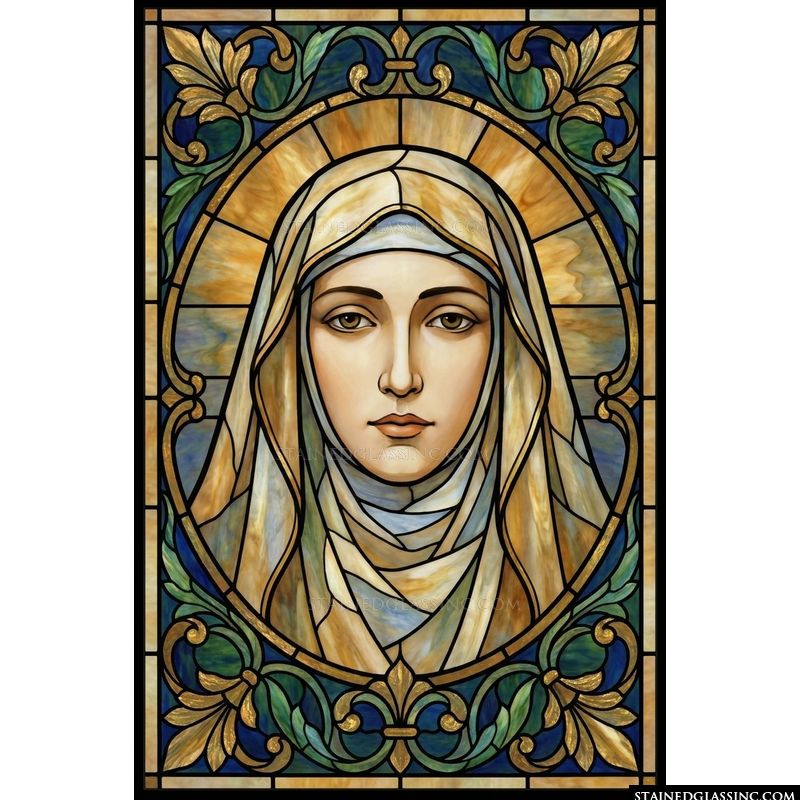 Blessed Virgin Mary in Golden Radiance