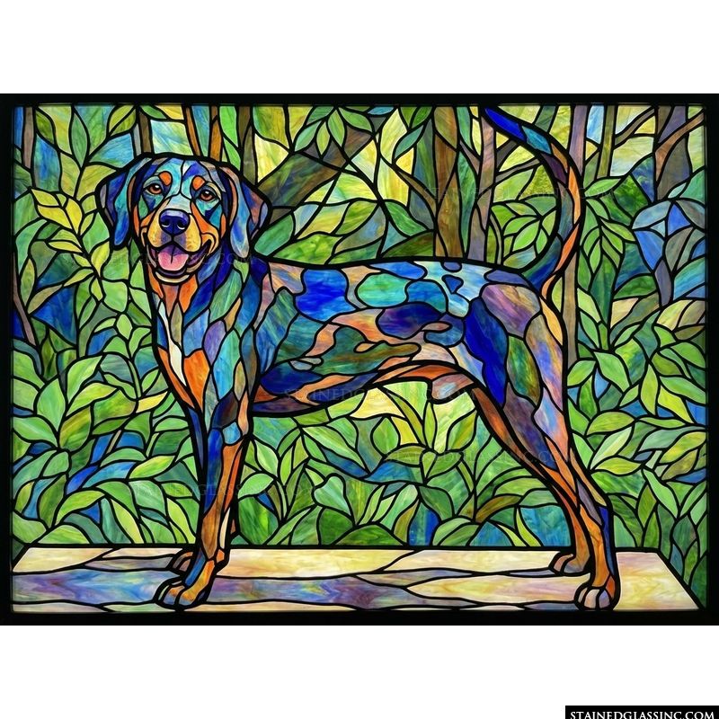 Happy Dog in the Garden