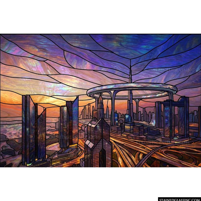 Futuristic Downtown Circle Concept of Dubai