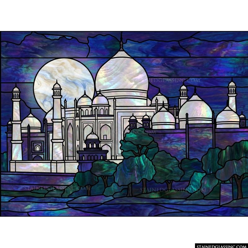 Taj Mahal Under Moonlight