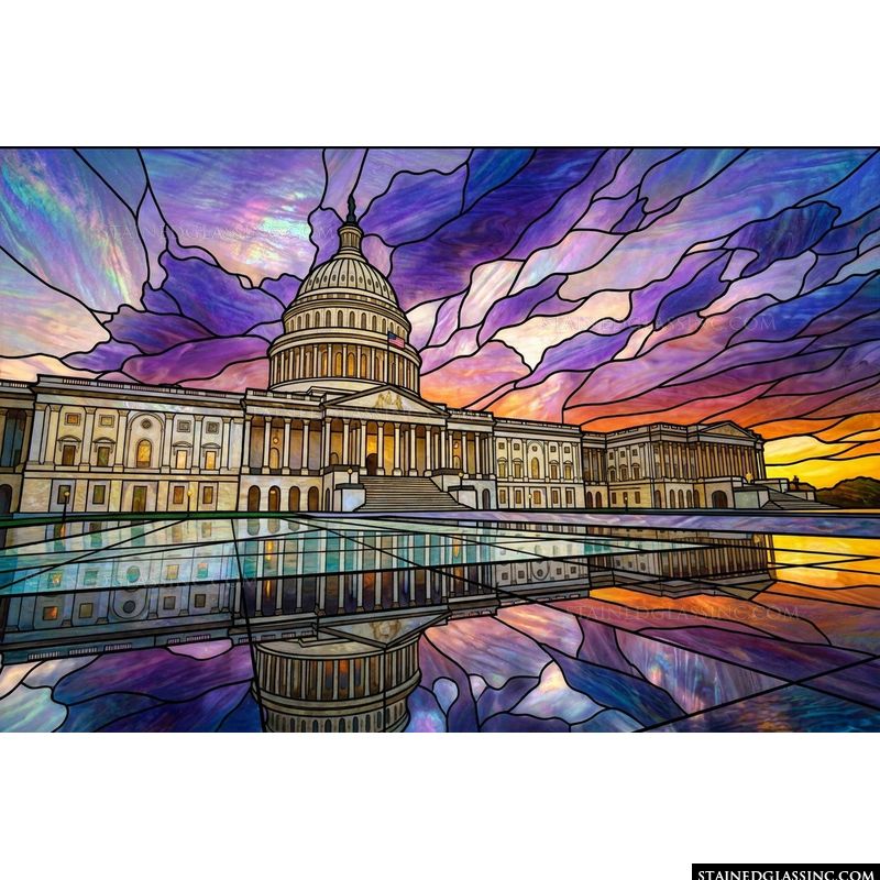 US Capitol Dome at Twilight