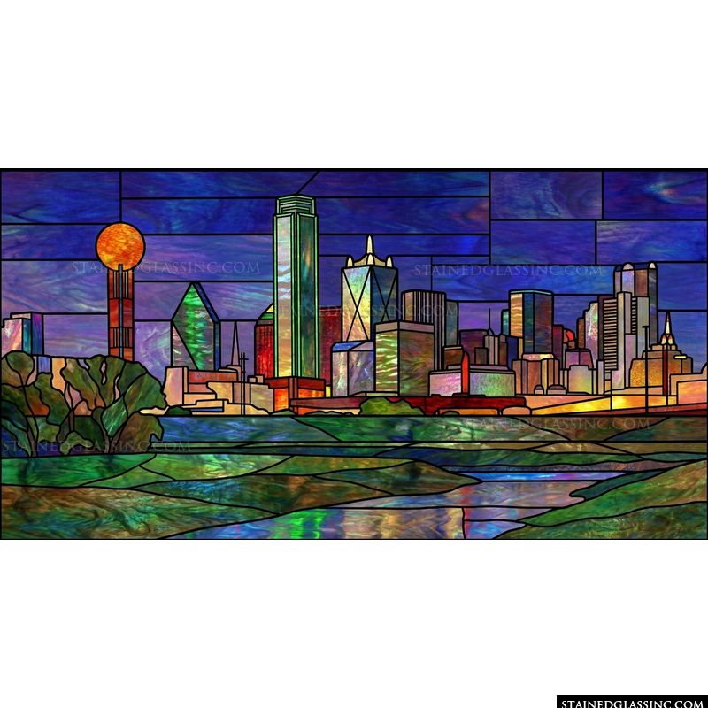 Dallas Skyline at Sunset