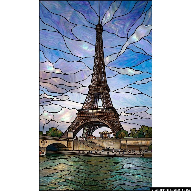 Eiffel Tower over the Seine