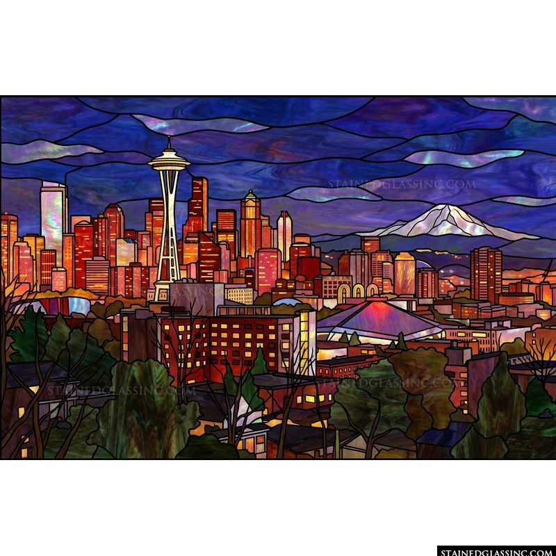 Seattle Skyline at Dusk
