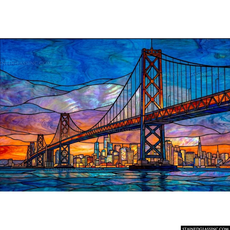 Bay Bridge Skyline at Sunset