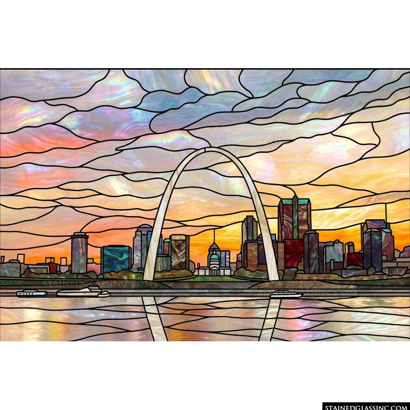 Gateway Arch Sunset Skyline