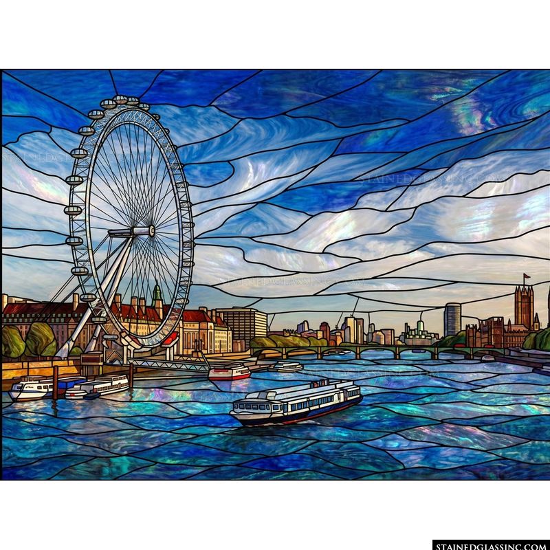 London Eye and Thames Skyline