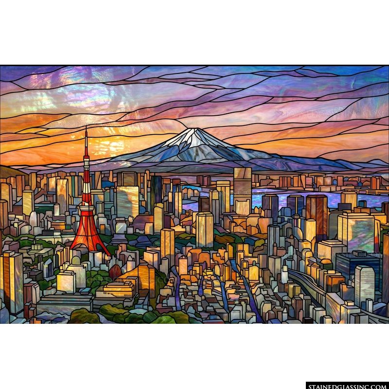 Tokyo Sunset and Mount Fuji