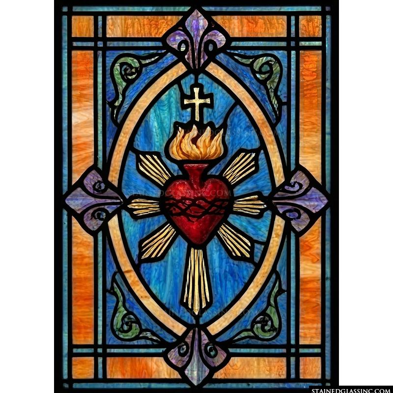Sacred Heart of Jesus in Radiant Blue