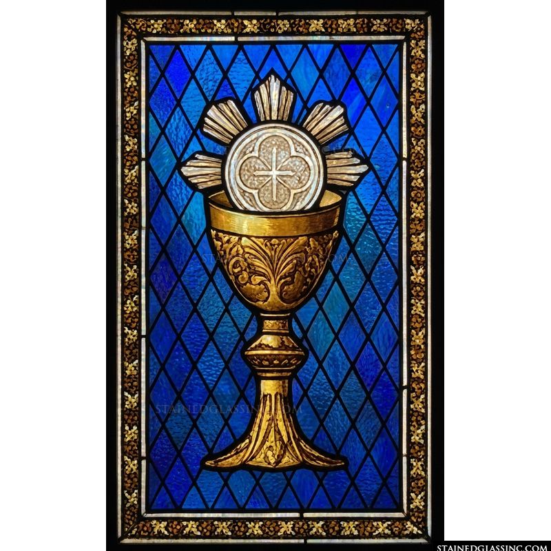 Golden Chalice and Sacred Host