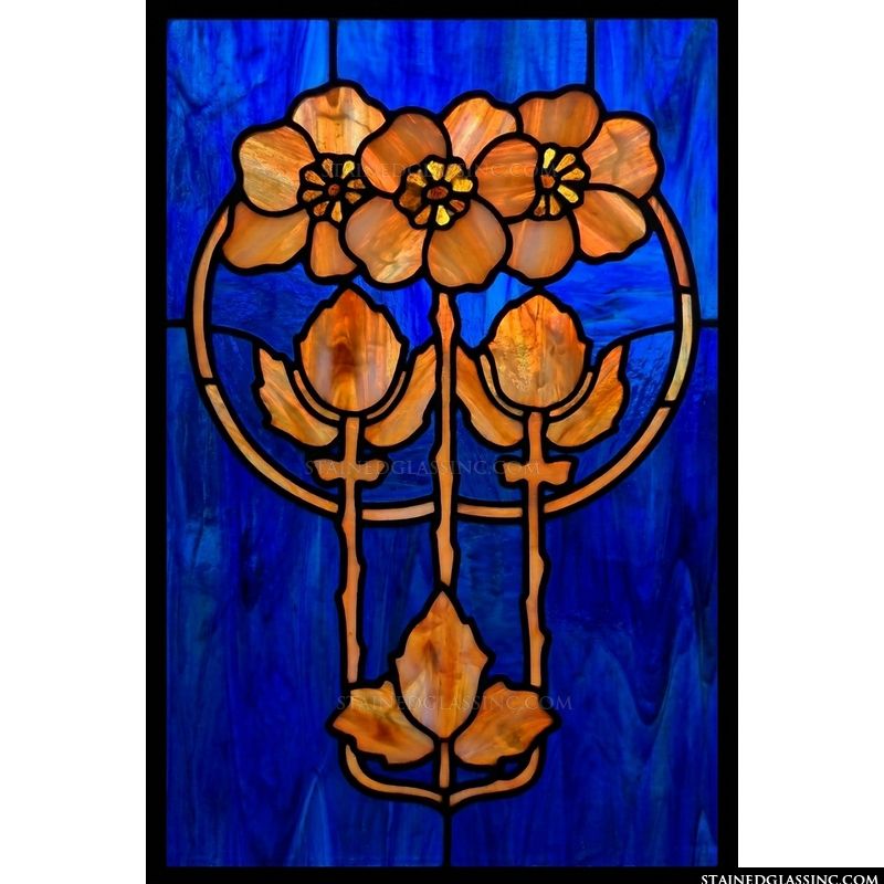 Poppy Trio in Cobalt