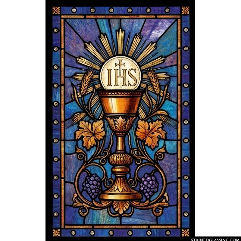 Eucharistic Chalice with IHS Host