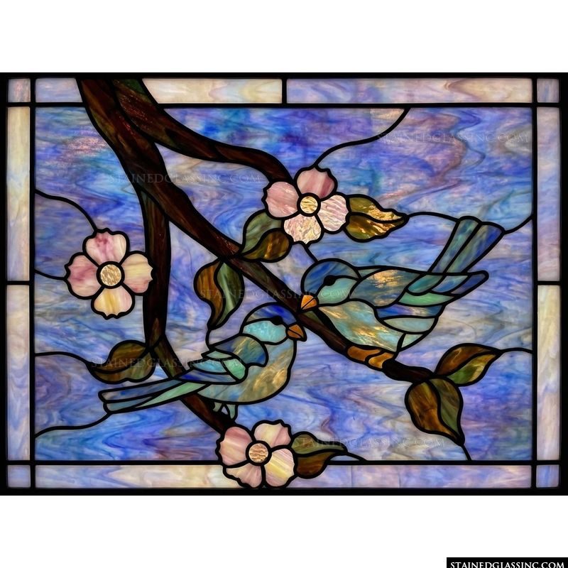 Bluebirds on Dogwood Branch