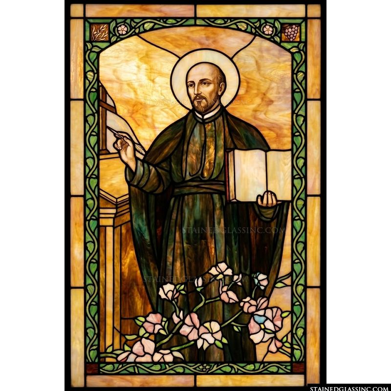 Saint Ignatius of Loyola with Book and Quill