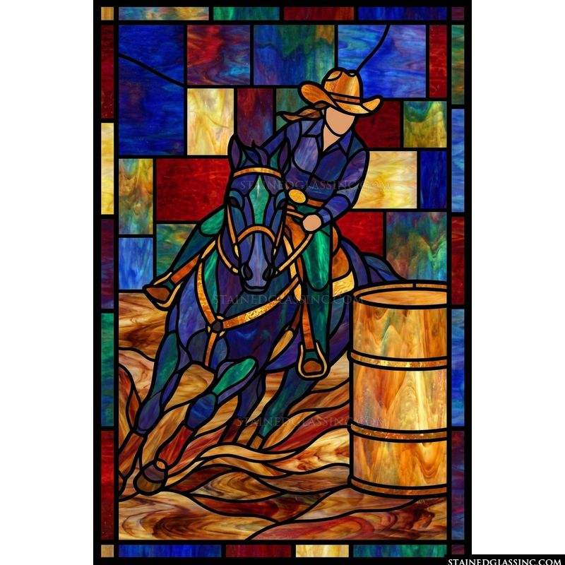 Barrel Racer in Motion