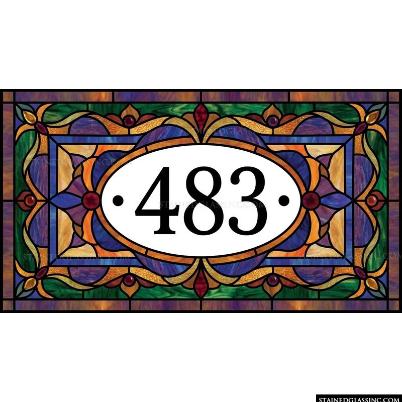 Elegant Ornamental Number Address Marker