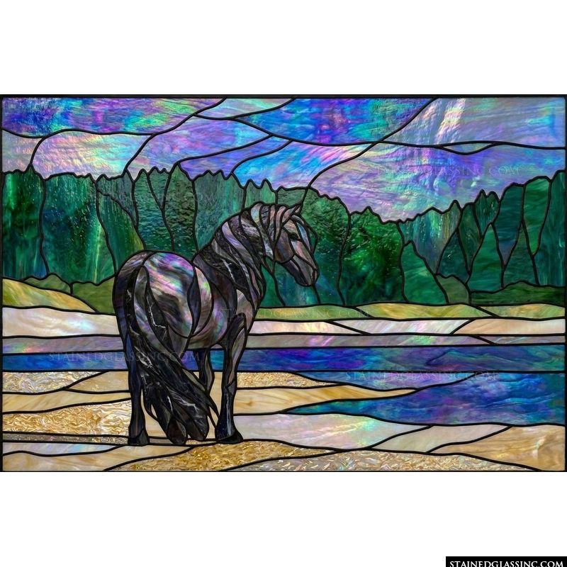 Horse Standing at the River's Edge