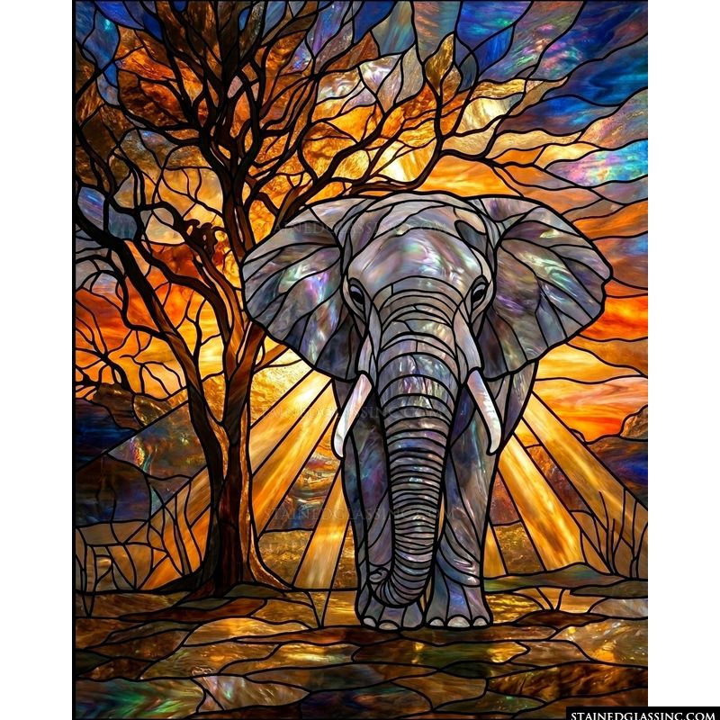 Elephant at Sunset