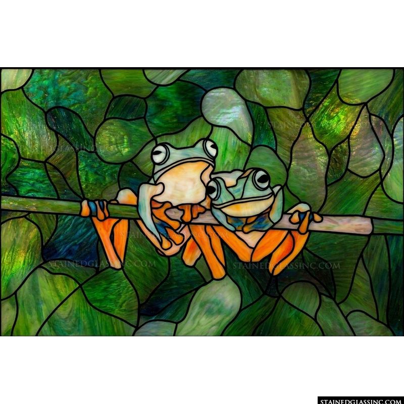 Two Frogs on a Branch