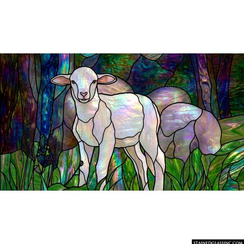 Lamb of God in Verdant Forest