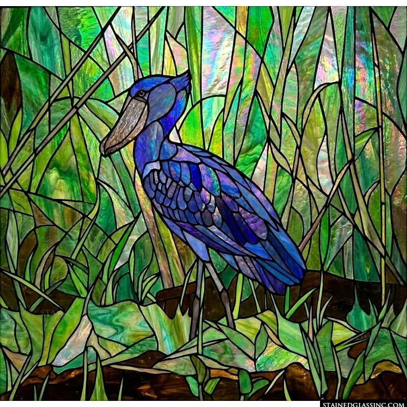 Shoebill Stork in the Reeds