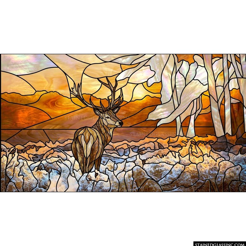Majestic Stag in Golden Highlands