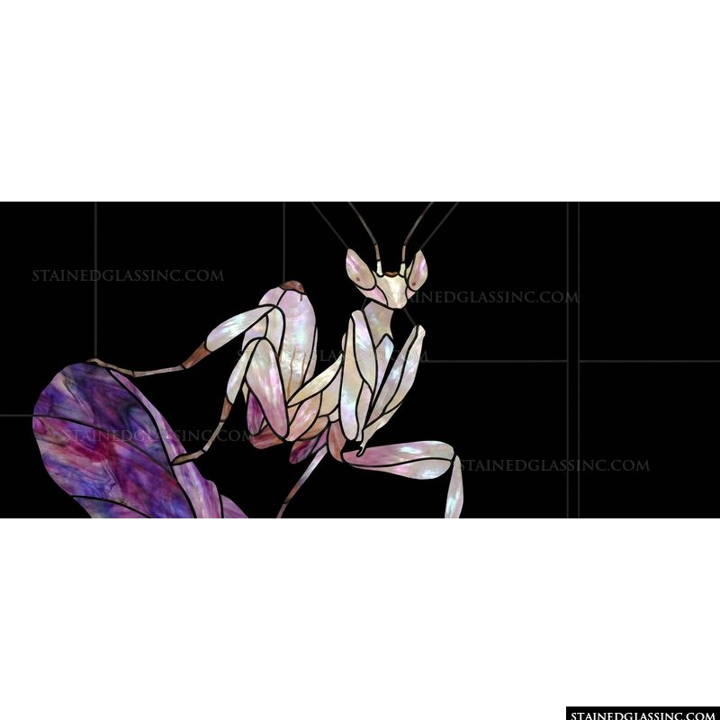 Orchid Mantis in Luminous Pearlescent