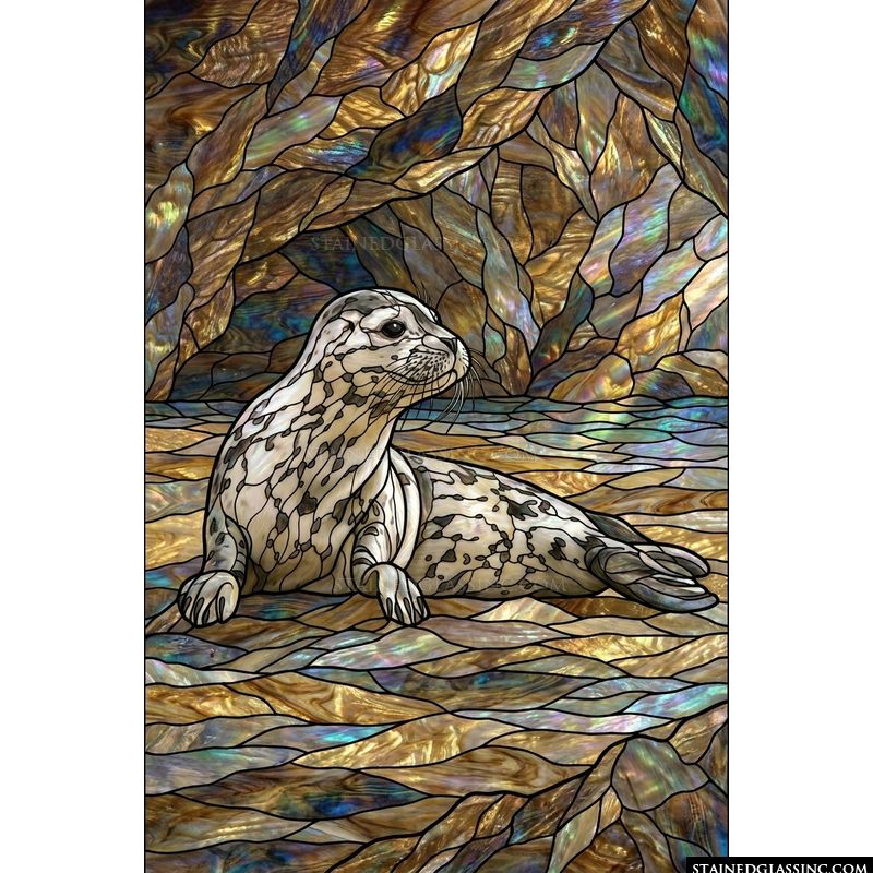 Harbor Seal on Rocky Shore