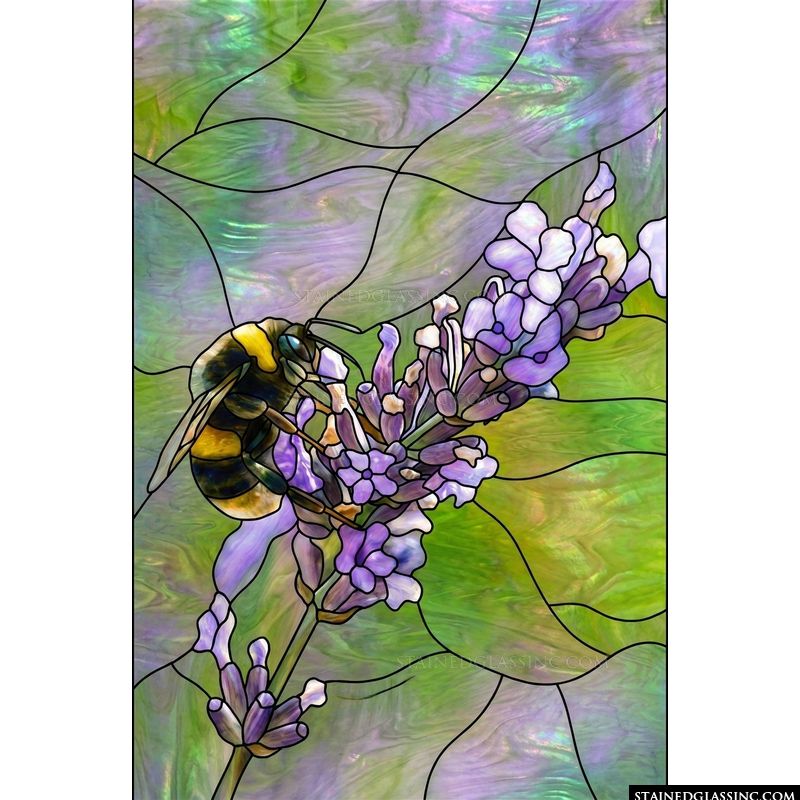 Bumblebee on Lavender Sprig