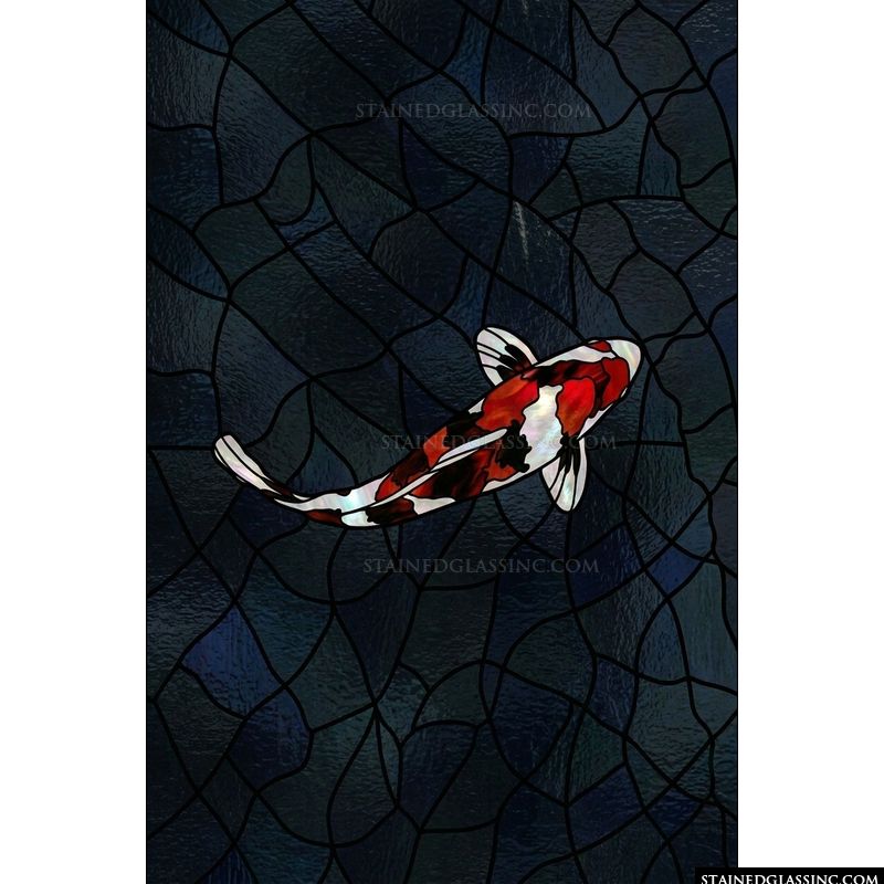 Graceful Koi in Deep Waters