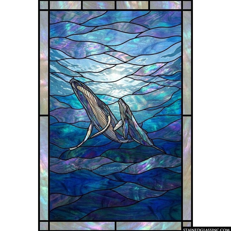 Humpback Whales in Azure Depths